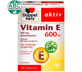Viên Uống Doppelherz Aktiv Vitamin E 600N, 40 Viên